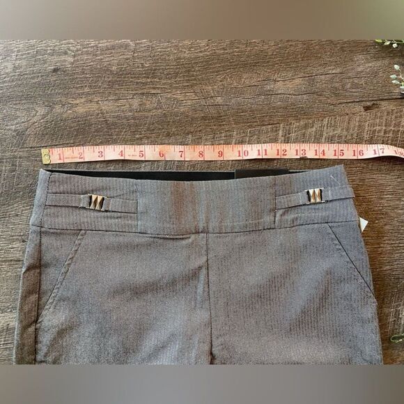 NWT! Maurices Gray Herringbone Skinny Ankle Pants - Medium - Picture 3 of 6